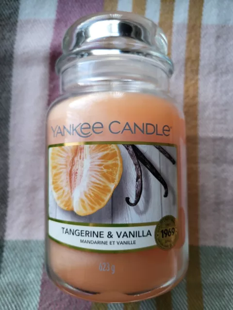 Yankee Candle Lavender Vanilla Large Jar Candle, Fresh Scent