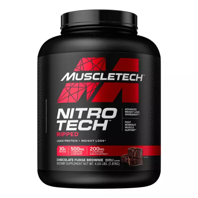 NITRO-TECH RIPPED - 1810G MuscleTech Chocolate Fudge Brownie