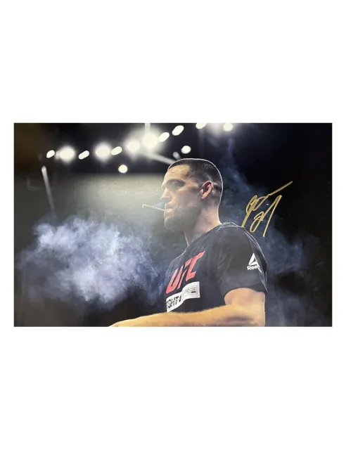 17x11" UFC Print Signed By Nate Diaz 100% Authentic With COA