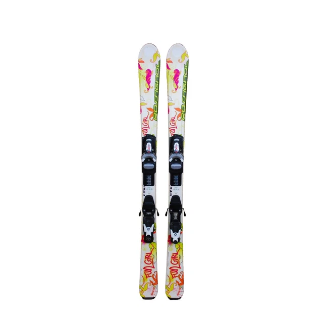 Gebrauchte Ski Junior Rossignol Fun Girl + Bindungen - Qualität B - 120 cm
