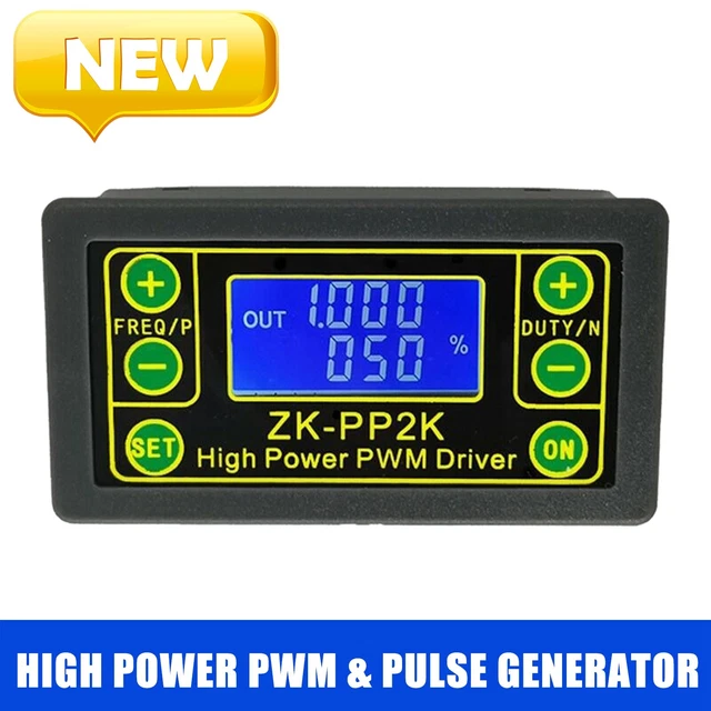 HIGH POWER PWM And Pulse Generator Frequency Duty Cycle Adjustable