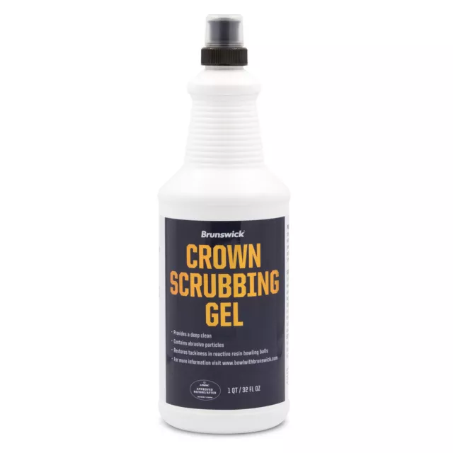 Brunswick Crown Scrubbing Gel Bowling Ball Cleaner Quart