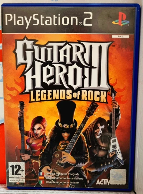 Guitar Hero Iii Legends Of Rock Ps2 Playstation 2 Pal Eu Con Italiano Completo