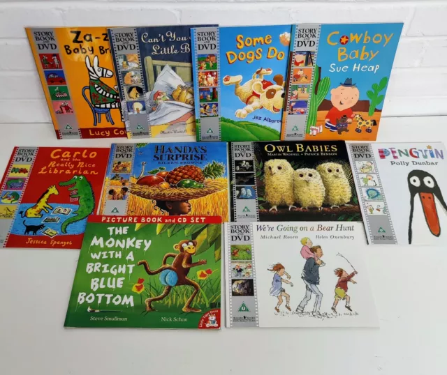 10x Kindergeschichte Bilderbuch & DVD & CD Konvolut Set.
