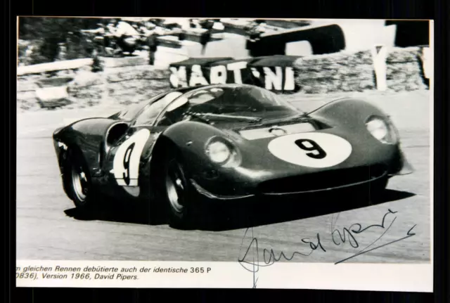 David Piper Foto Original Signiert Formel 1 1959-60 +G 16316