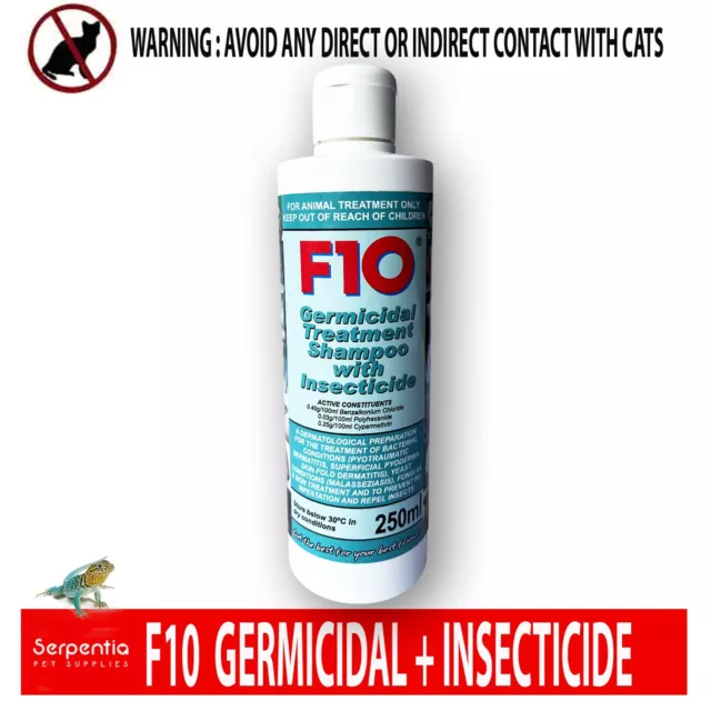 F10 Germicidal Treatment Shampoo 250ml | Germicidal Or Germicidal + Insecticide 2