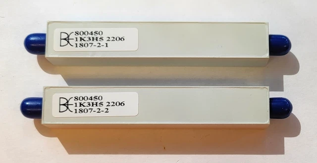 Lot of 2 New Bree Engineering 410-490Mhz RF SMA Bandpass Filter 800450 1K3H5