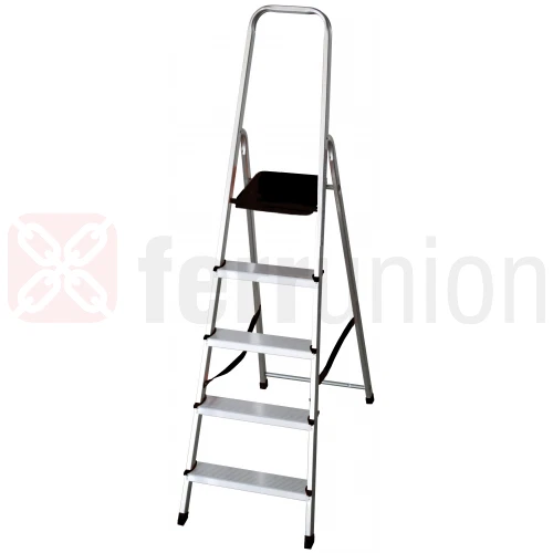 SCALA DOMESTICA ALLUMINIO MAURER 3 Gradini antisdrucciolo Altezza 1,28 mt