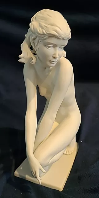 Vintage Kaiser White Bisque Porcelain Kneeling Nude Lady Figurine #612