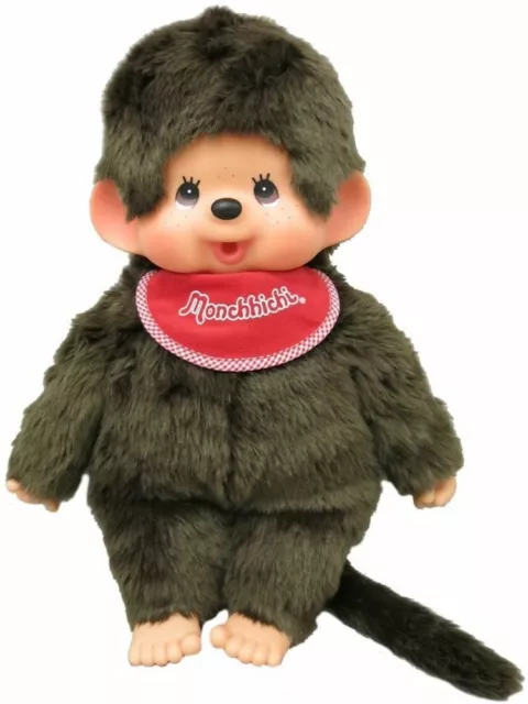 Sekiguchi Monchhichi Premium Standard Plush Doll Brown Boy L Size From Japan