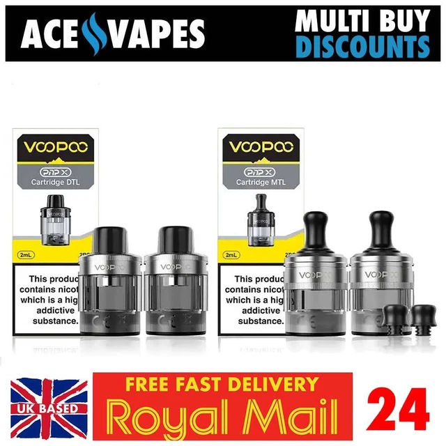 2-Pack Replacement PNP Pods XL For Voopoo Drag X/Drag S