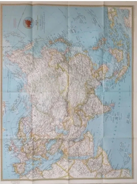 CARTA GEOGRAFICA MAPPA Asia Carta Fisica + Politica 2001 100x77cm ...