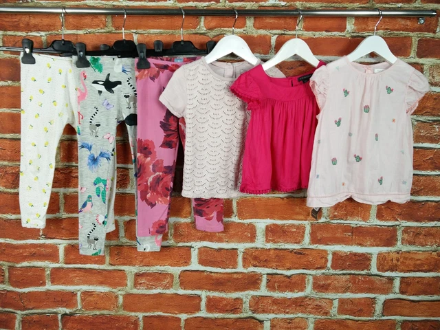 GIRLS BUNDLE AGE 2-3 YEARS NEXT GAP etc LEGGINGS TOP T-SHIRT PINK PRETTY 98CM