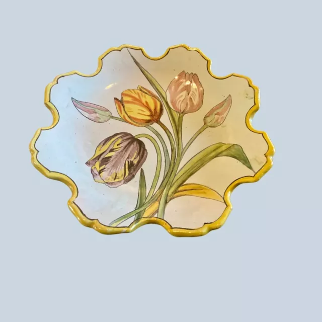 Porquier-Beau Scalloped Tulip Plate