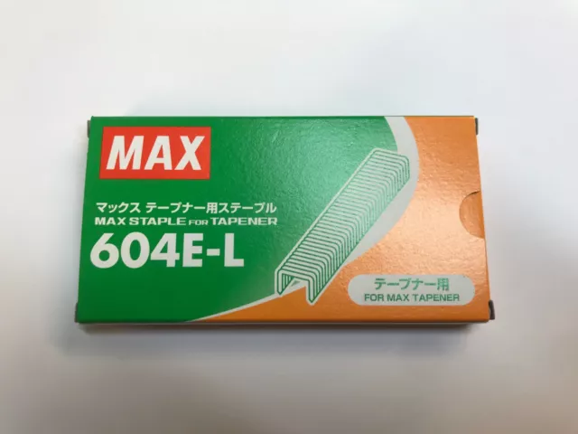 Max Klammern 604E-L 1 PAck mit 4800 Stk. für MAX Bindezange HT-R HT-B HT-RS