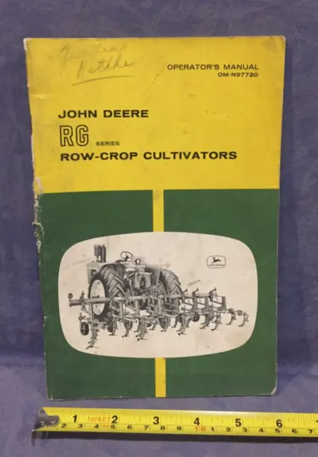 John Deere Operator's Manual OM-N97720 RG Series Row-Crop Cultivators