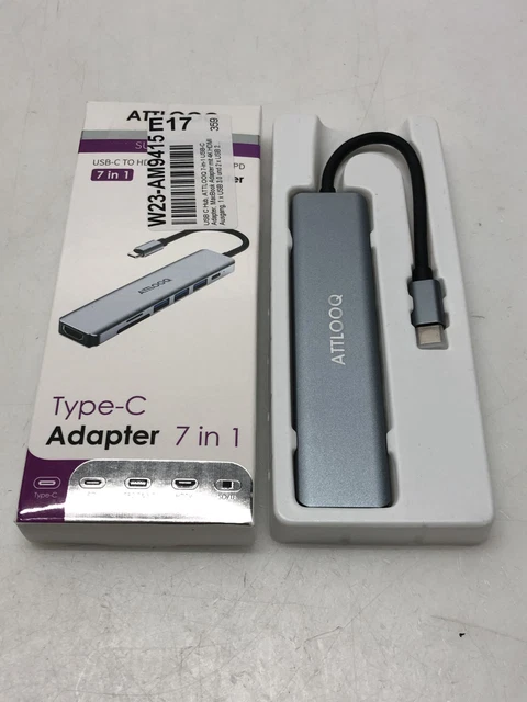 Dockteck Hub USB C, 5 IN 1 Adattatore con 4K 60Hz HDMI, 100W PD e 3 Porte USB C 3.0 Dock per MacBook Pro/Air, iPad mini 6 e DELL Xiaomi
