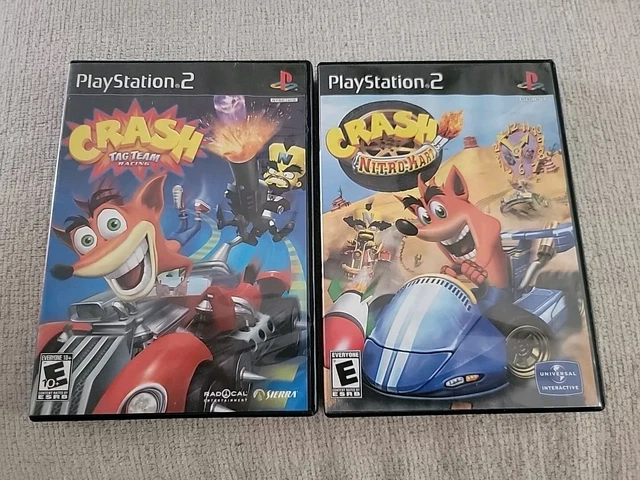 Crash Action Pack PS2 - Inclut Tag Team Racing, Twinsanity, Nitro Kart - Très Bon état