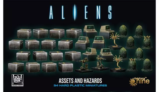 Gale Force 9 Aliens 04 Assets & Hazards miniatures