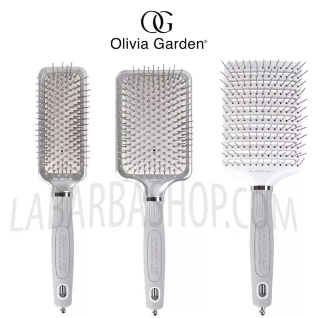 Olivia Garden Spazzola Piatta Per Capelli Ceramic + ion Pro Districante