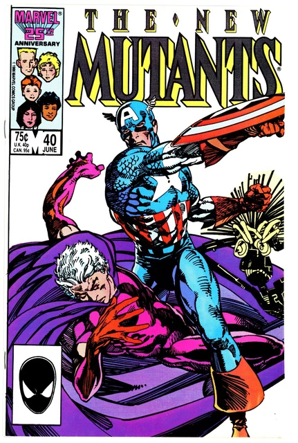 THE NEW MUTANTS - Vol 1 # 40 June 1986 Marvel Comics Comic Book X-men
