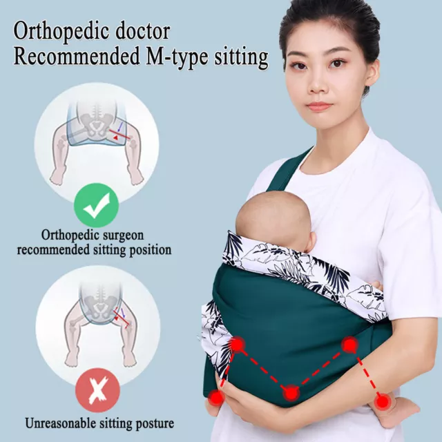 Adjustable Infant Baby Carrier Newborn Wrap Sling Toddler Backpack Breathable 2