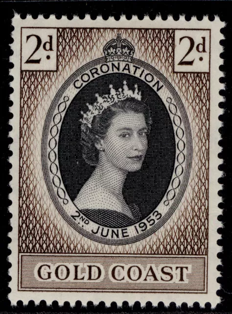 GOLD COAST QEII SG165, 2d black & sepia, LH MINT.