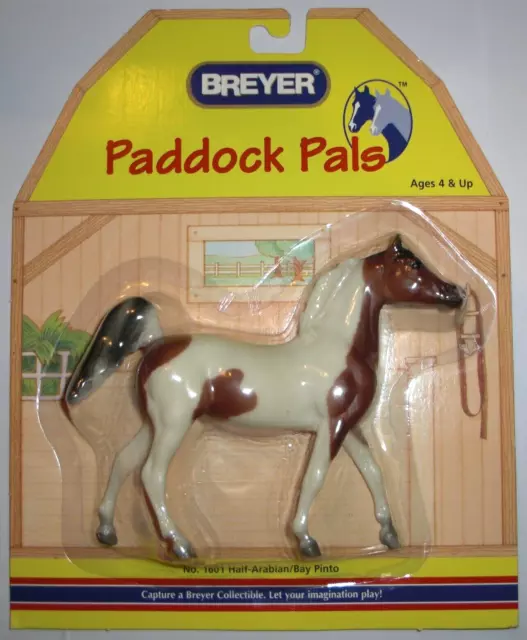 Breyer Half Arabian Bay Pinto # 1601 Paddock Pals NIB Horse Toy