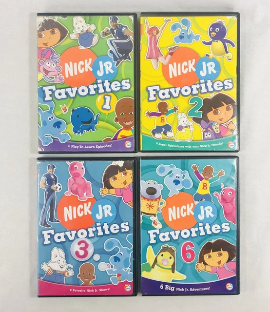 NICK JR FAVORITES- Lot of 6 DVDs Volume 2/4/5 -Blues Clues, Dora ...