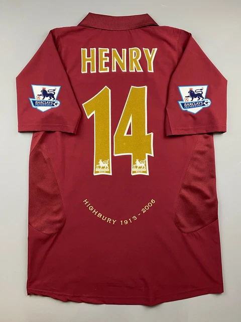 2005/06 Arsenal Vintage Trikot #14 HENRY Fußball Trikot