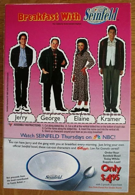 Rare Nbc 1994 Breakfast With Seinfeld Unopened Cereal Box Nos Case Fresh