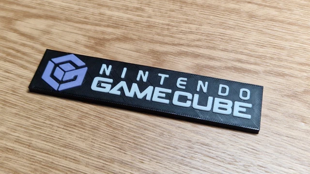 NINTENDO GAMECUBE LOGO 3d print sign retro gaming console mario £7.49 ...