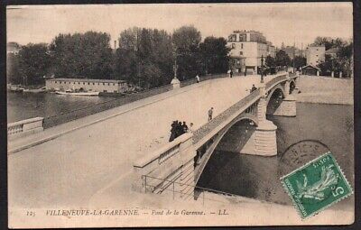 CPA -- villeneuve la Garenne. pont de la Garenne. CIRCULEE in 1910. 739.f