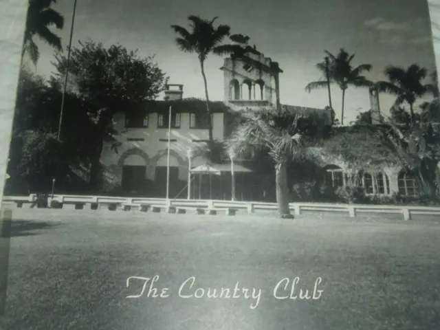MK-122 FL, Coral Gables The Country Club Restaurant Menu August 4, 1949 Lunch