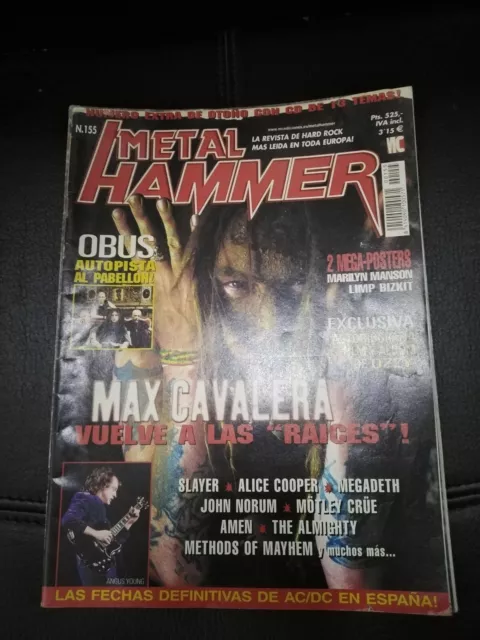 Métal Hammer Magazine Max Cavalera Slayer Alice Cooper Megadeth Amen