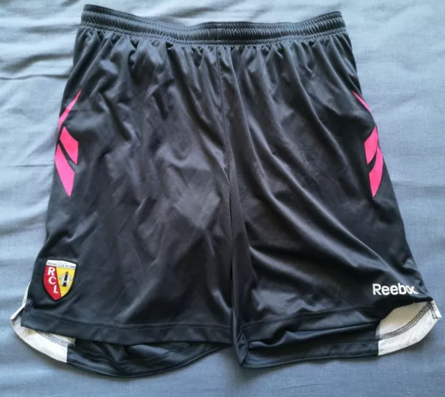 Reebok Men's Grey RCL Racing Club De Lens Football Shorts - L Large - Good Used