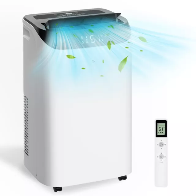 14,000 BTU Portable Air Conditioner Cools Up to 700 Sq.Ft, 3-IN-1 Energy Effi...