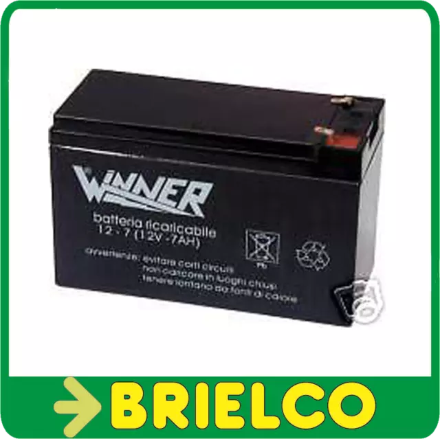 Bateria De Plomo 12V 7A Sin Mantenimiento Alta Calidad Brielco 758