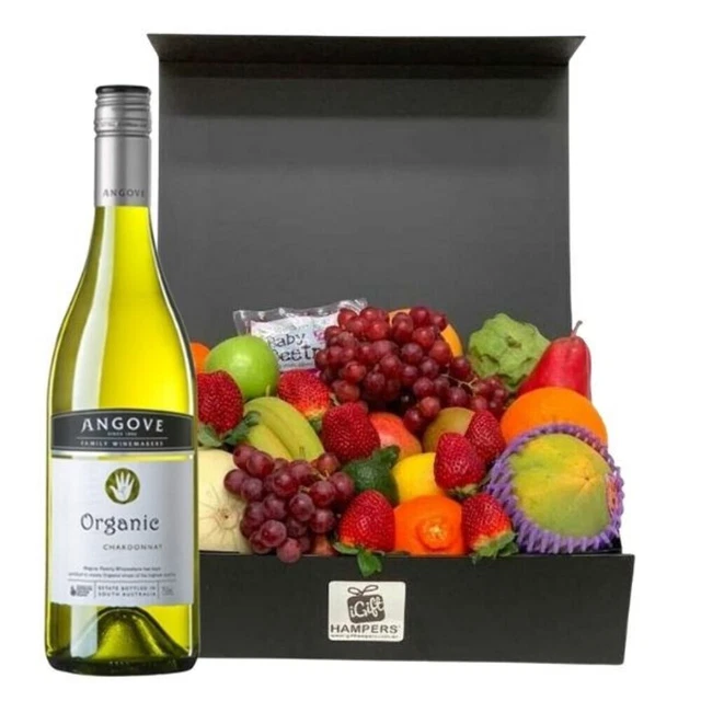 Fruit + White Wine Gift Hamper
