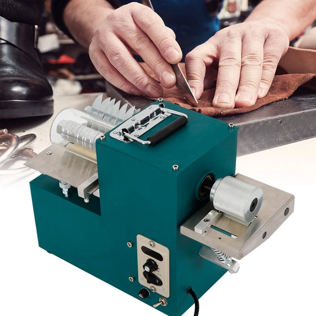 110V 40W Electric Leather Slitter Leather Cutting Machine Shoe Bags Cutter HOT!