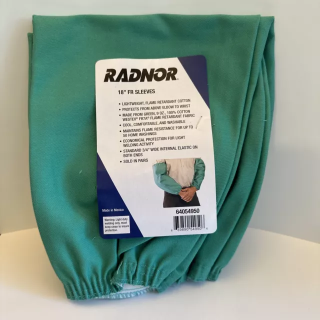 RADNOR 18" FR7A Sleeves WELDER Cotton Fabric Standard Flame Resistant PN64054950