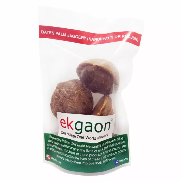 Dates Palm Jaggery (Khajur or Karuppatti) 500 gms) - 100 % Natural & Vegetarian