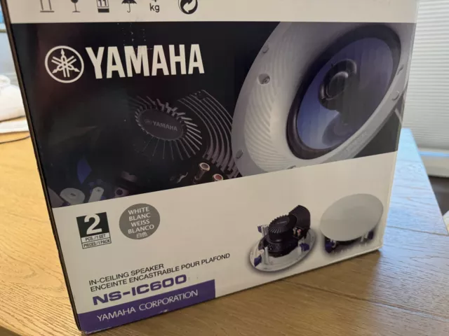 Yamaha NS-IC600 In-Ceiling 2-Way Speakers - White (SINGLE SPEAKER)