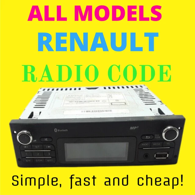 RADIO CODE MERCEDES BENZ CITAN RENAULT KANGOO MAXI CD PLAYER SAT NAV