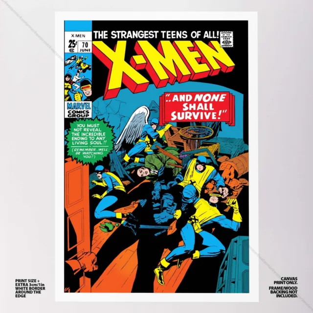 Uncanny X-Men Poster Canvas Vol 1 #70 Xmen Marvel Comic Book Art Print 2