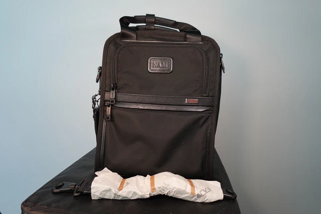 Tumi Alpha 3 Medium Travel Tote Backpack Cross Bag 2203117 Black $425