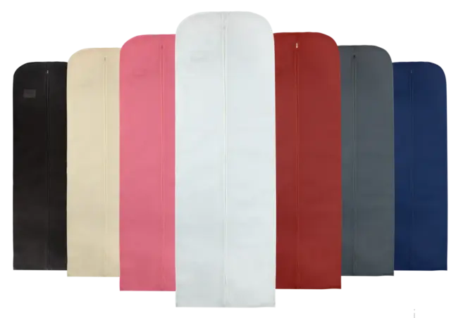 Paquete de 7 bolsos de vestir Wedcova 60" de largo armario transpirable ropa cubiertas bolsos