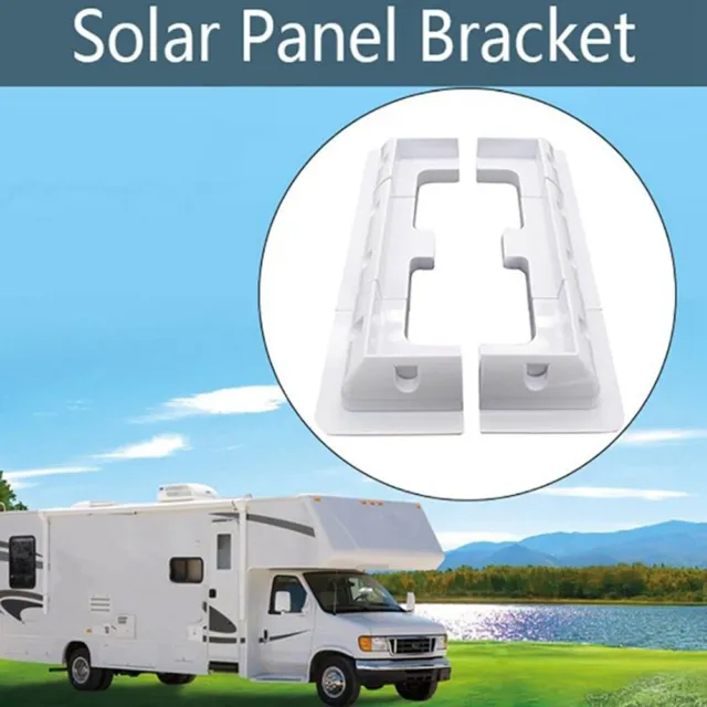Staffa solare per kit supporto caravan set montaggio tetto bianco solare regolabile