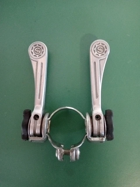 Paire De Leviers De Dérailleurs Vélo Course Vintage - GIAN ROBERT, BIANCHI, 10 Vitesses, Italie