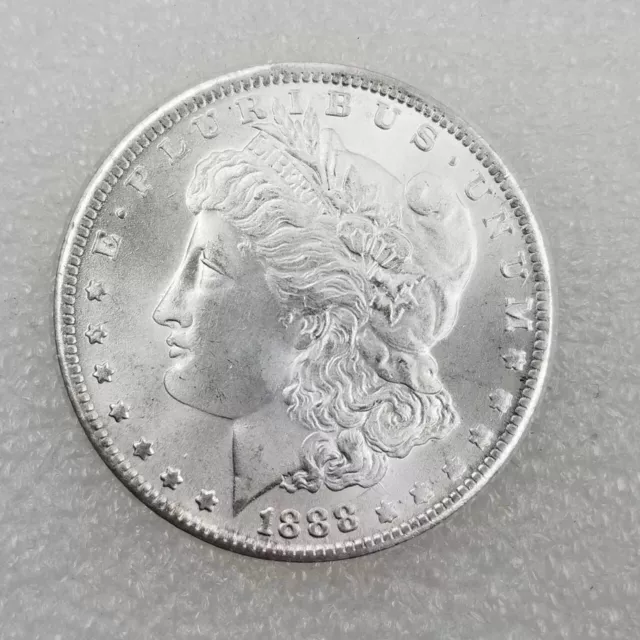 1888 S Morgan Dollar BU Uncirculated Mint State 90% Silver $1 US Coin Hot！